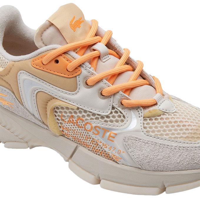 Lacoste L003 Neo Kadın Turuncu-Kırık Beyaz Sneaker