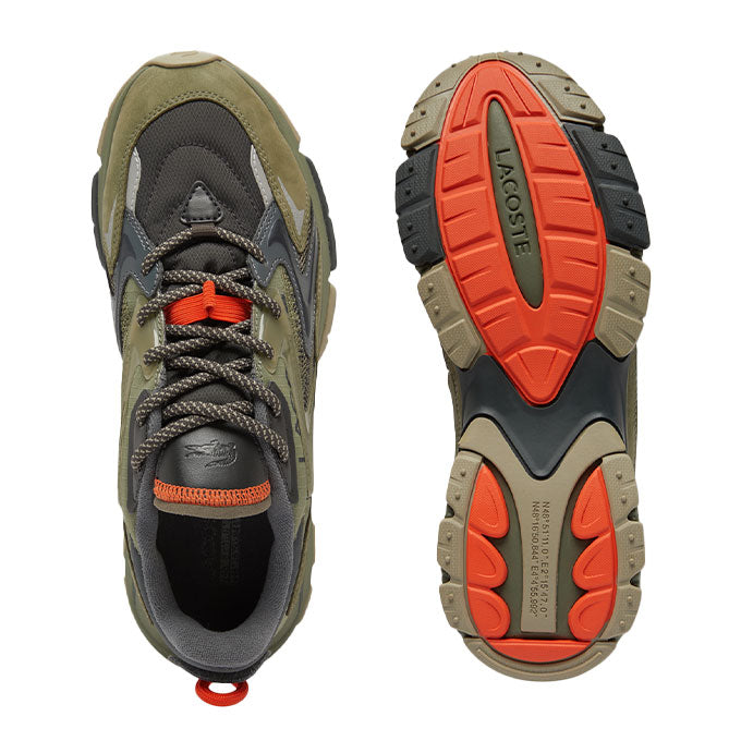 Lacoste L003 Neo Tech Erkek Haki-Turuncu Sneaker