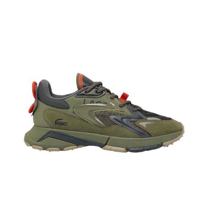 Lacoste L003 Neo Tech Erkek Haki-Turuncu Sneaker