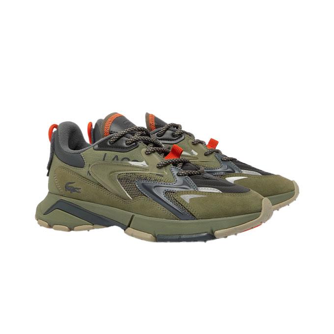 Lacoste L003 Neo Tech Erkek Haki-Turuncu Sneaker