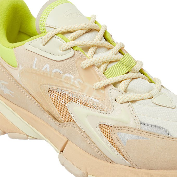 Lacoste L003 Neo Tech Erkek Krem-Sarı Sneaker