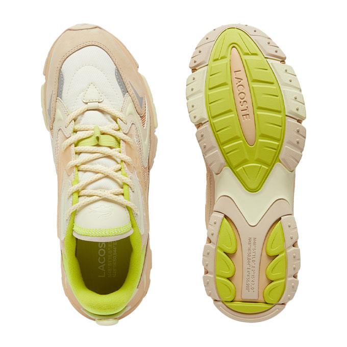 Lacoste L003 Neo Tech Erkek Krem-Sarı Sneaker