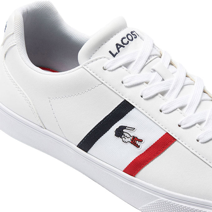 Lacoste Lerond Pro Erkek Beyaz-Lacivert-Kırmızı Sneaker