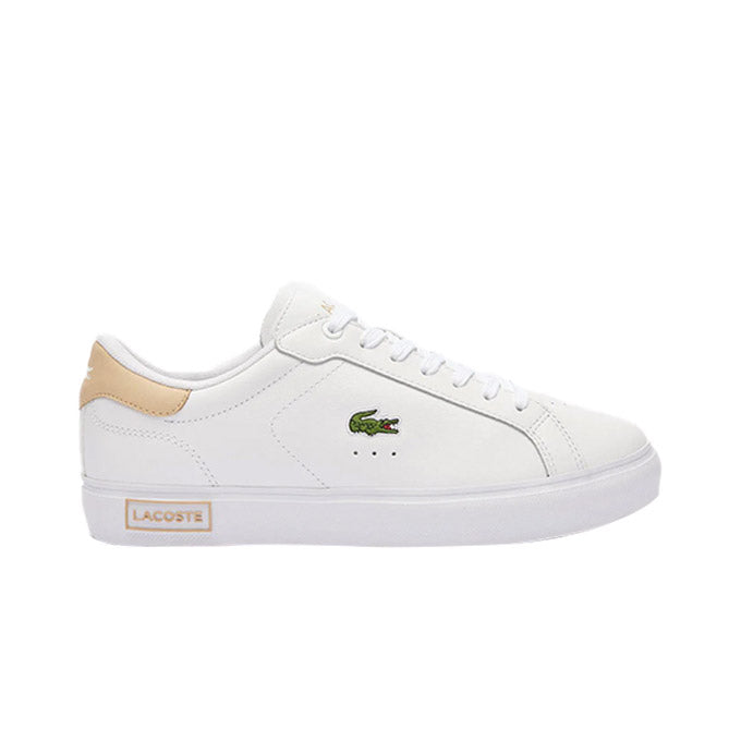Lacoste Powercourt Kadın Beyaz-Açık Kahverengi Sneaker