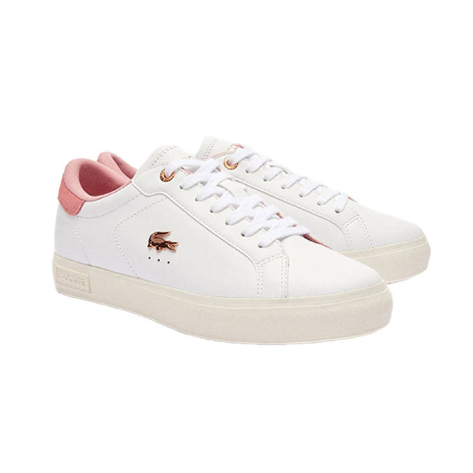Lacoste Powercourt Kadın Beyaz-Açık Pembe Sneaker