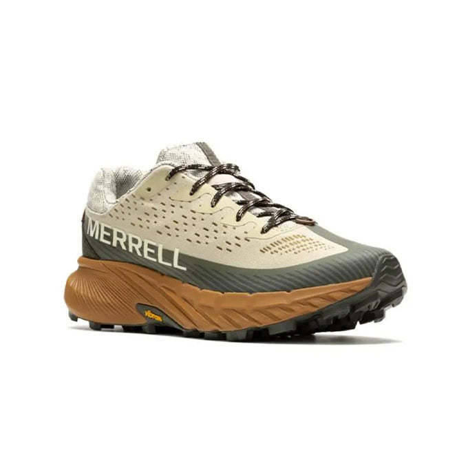 Merrell Agılıty Peak 5 Erkek Oyster/Olıve Koşu - Yürüyüş Ayakkabısı