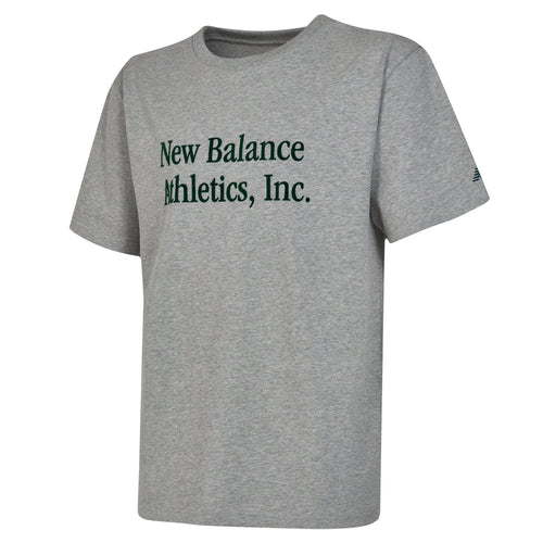 New Balance Lifestyle Erkek Tişört - Gri-Gri