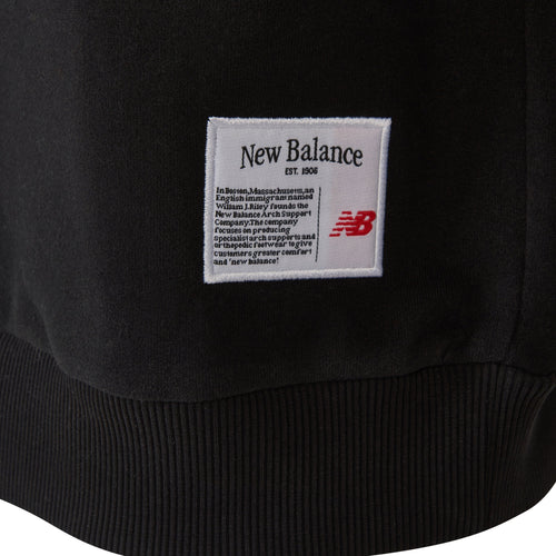 New Balance Lifestyle Erkek Sweat - Siyah