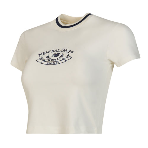 New Balance Lifestyle Kadın T-Shirt - Bej
