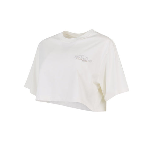 New Balance Lifestyle Kadın T-Shirt - Bej
