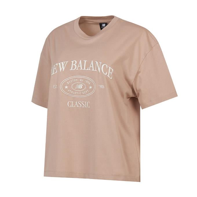 New Balance Lifestyle Kahverengi Kadın T-Shirt