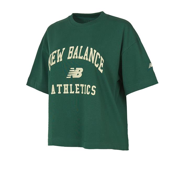 New Balance Lifestyle Yeşil Kadın T-Shirt