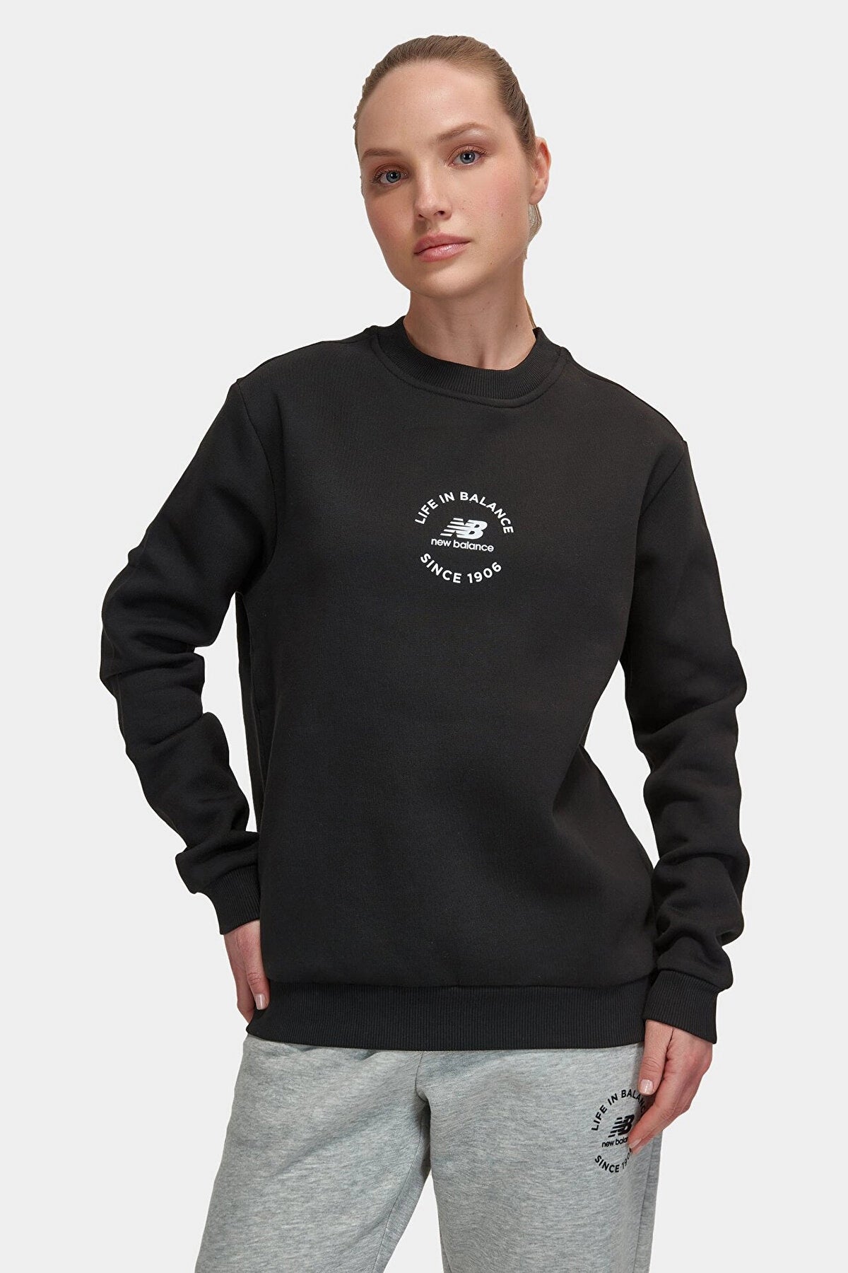 New Balance Lifestyle Siyah Unisex Sweatshirt