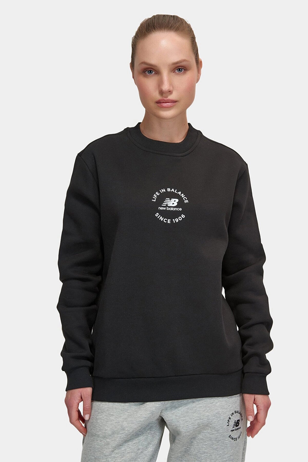 New Balance Lifestyle Siyah Unisex Sweatshirt