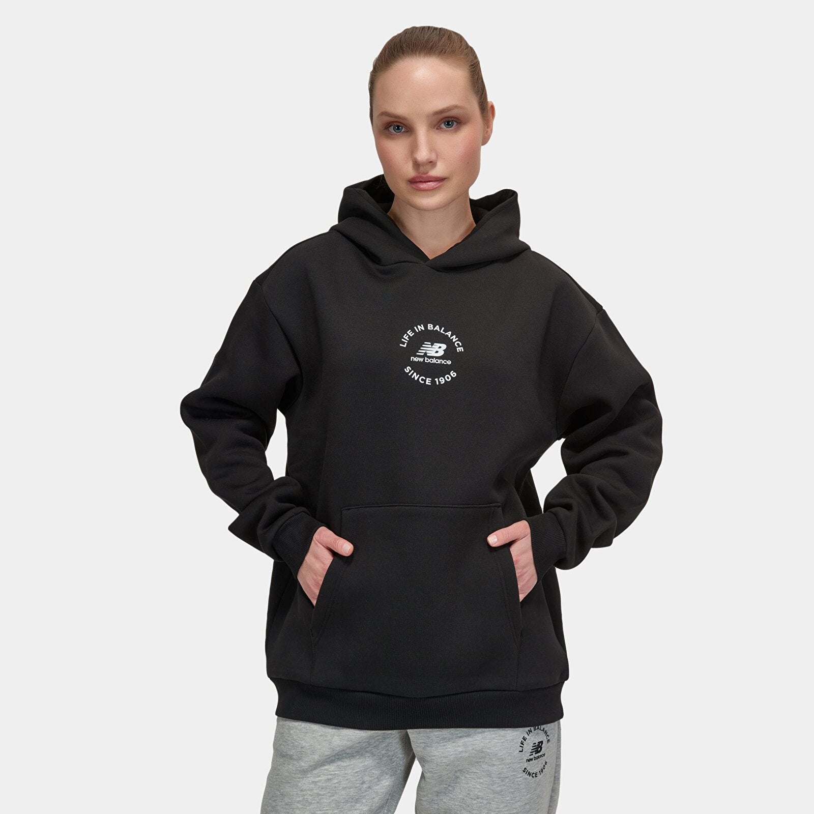 New Balance Lifestyle Siyah Unisex Sweatshirt