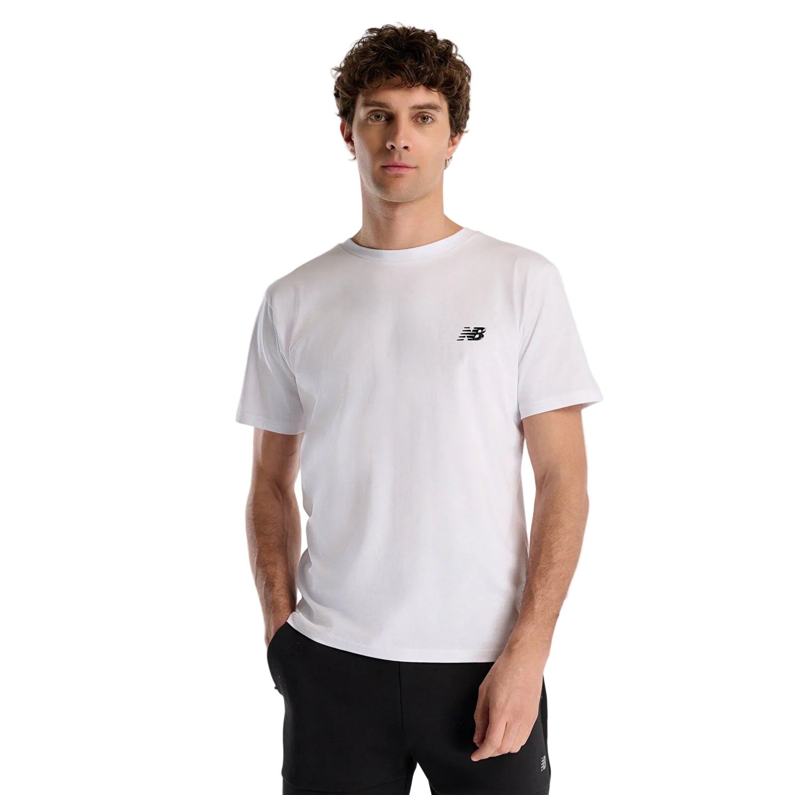 New Balance  MNT1537  Erkek T-Shirt - Beyaz