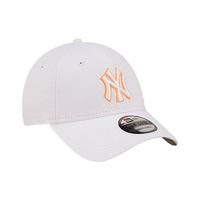 New Era Neon Outline 9Forty Unisex Şapka - Beyaz
