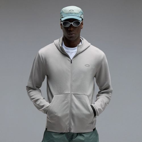 Oakley  Edge Force Full Zip Hoodie Erkek Sweatshirt - Gri