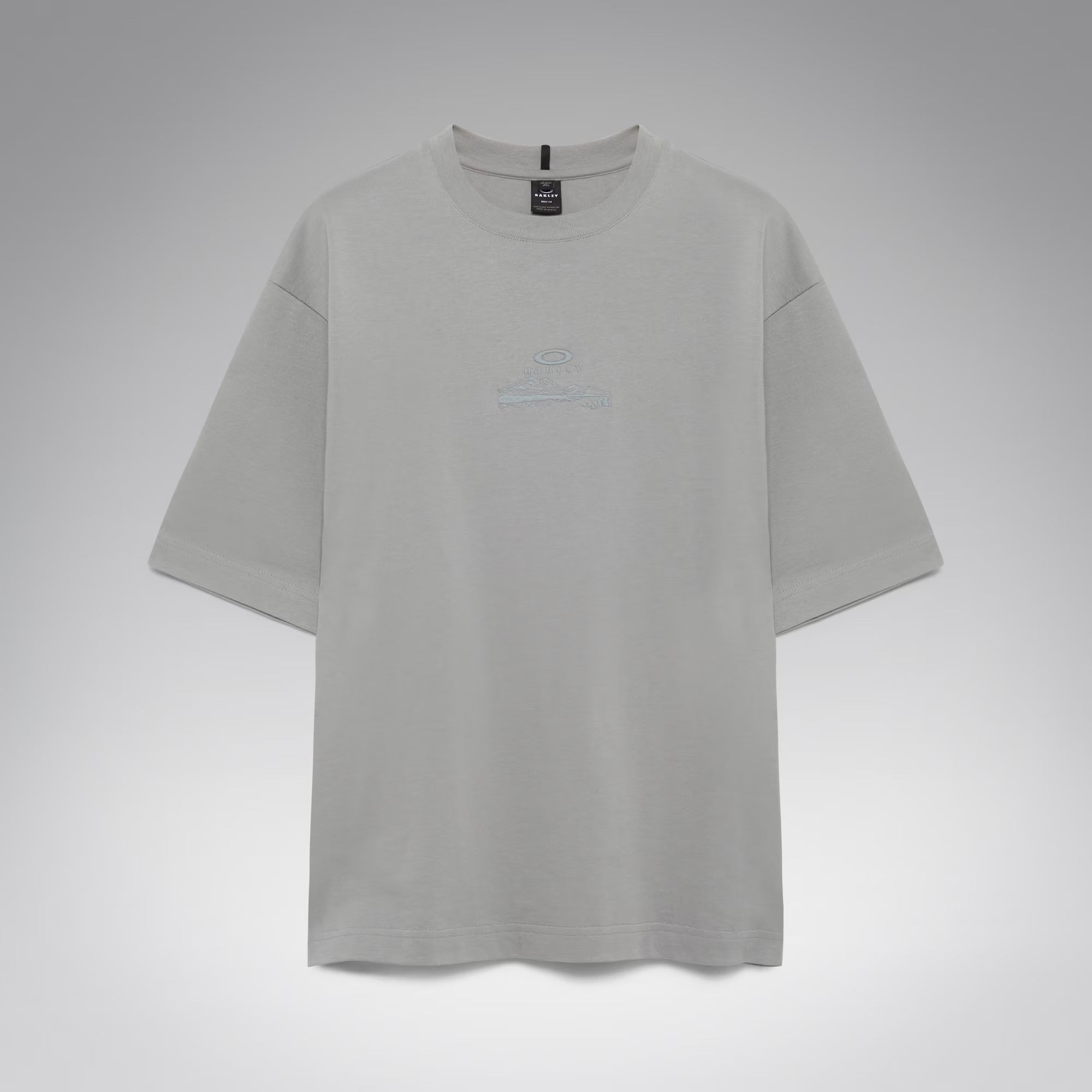 Oakley Mountain Ridge Embroidered Erkek Tişört - Gri