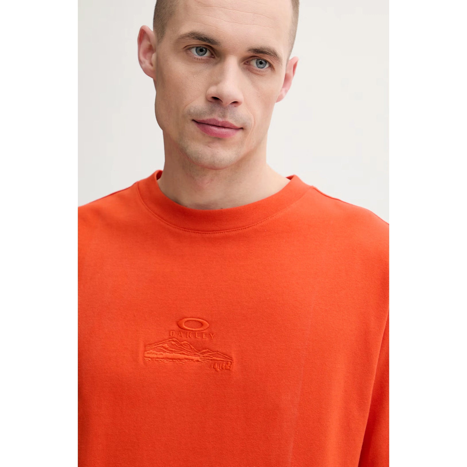 Oakley Mountain Ridge Embroidered Erkek Tişört - Turuncu