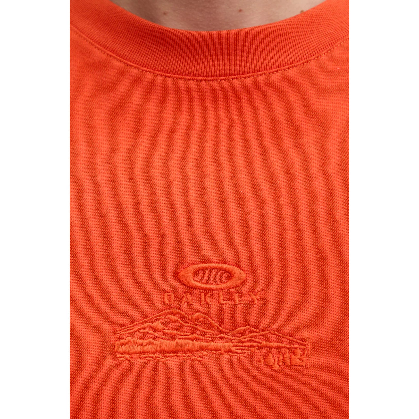 Oakley Mountain Ridge Embroidered Erkek Tişört - Turuncu