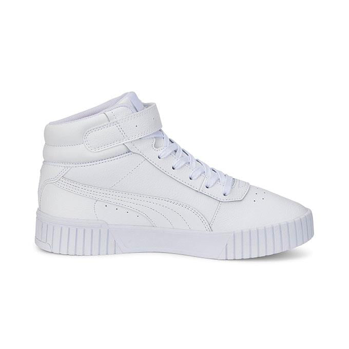 Puma Carina 2.0 Mid Kadın Puma White-Puma White-Puma Silver Sneaker