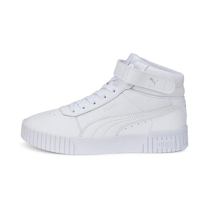 Puma Carina 2.0 Mid Kadın Puma White-Puma White-Puma Silver Sneaker