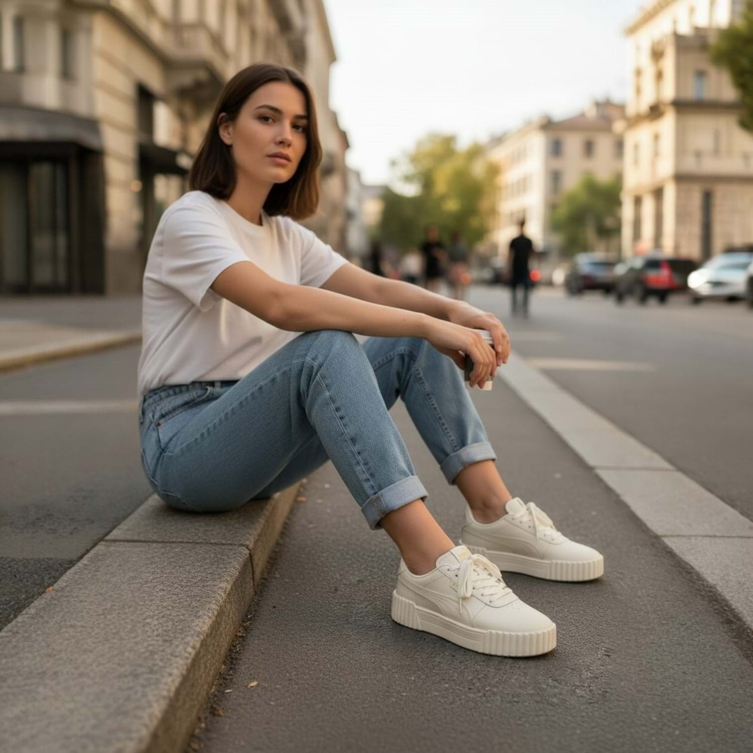 Puma Carina 3.0 Tdp Kadın Sneaker - Krem-Krem