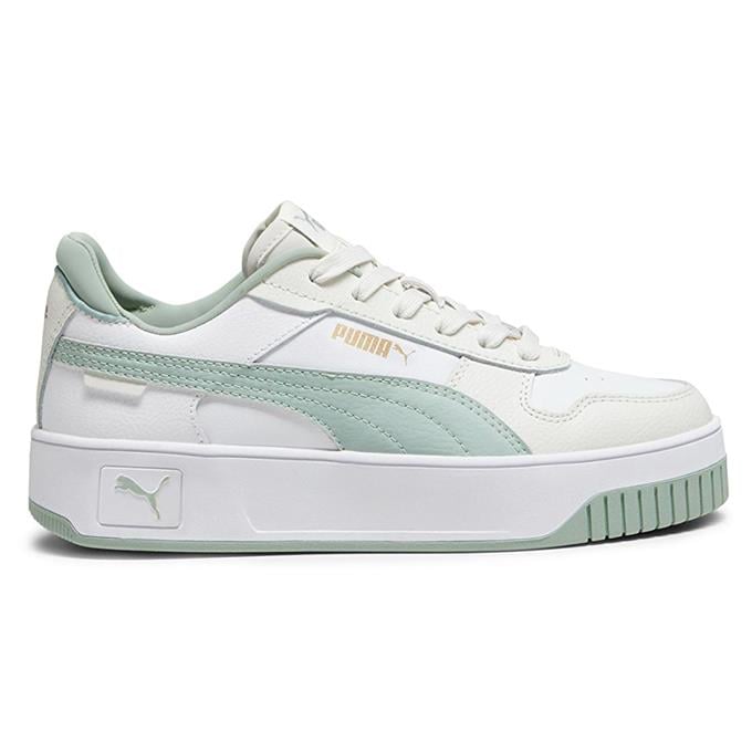 Puma Carina Street Kadın Puma White-Green Fog-Vapor Gray Sneaker