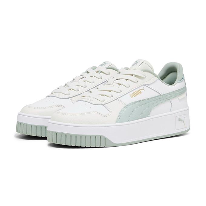 Puma Carina Street Kadın Puma White-Green Fog-Vapor Gray Sneaker