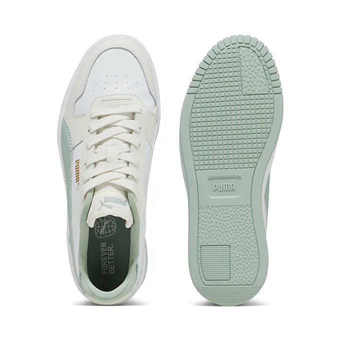 Puma Carina Street Kadın Puma White-Green Fog-Vapor Gray Sneaker
