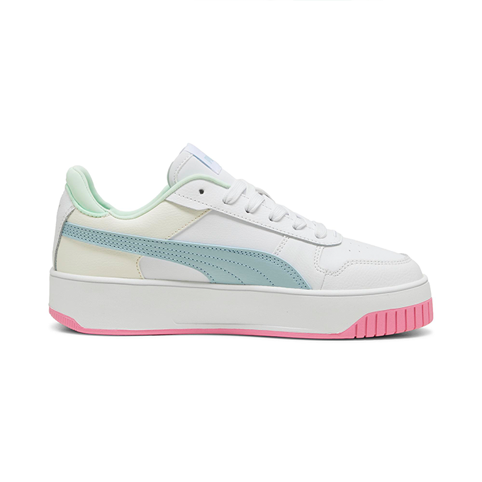 Puma Carina Street Kadın White-Turquoise Surf-Silver Sneaker