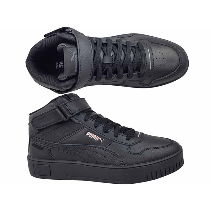 Puma Carina Street Mid Kadın Puma Black-Puma Black-Rose Gold Sneaker