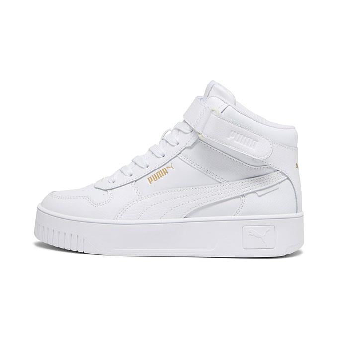 Puma Carina Street Mid Kadın Puma White-Puma White-Puma Gold Sneaker