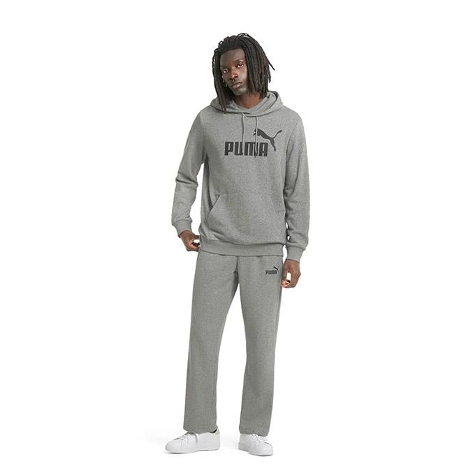Puma Ess Big Logo Erkek Medium Gray Heather Sweatshirt