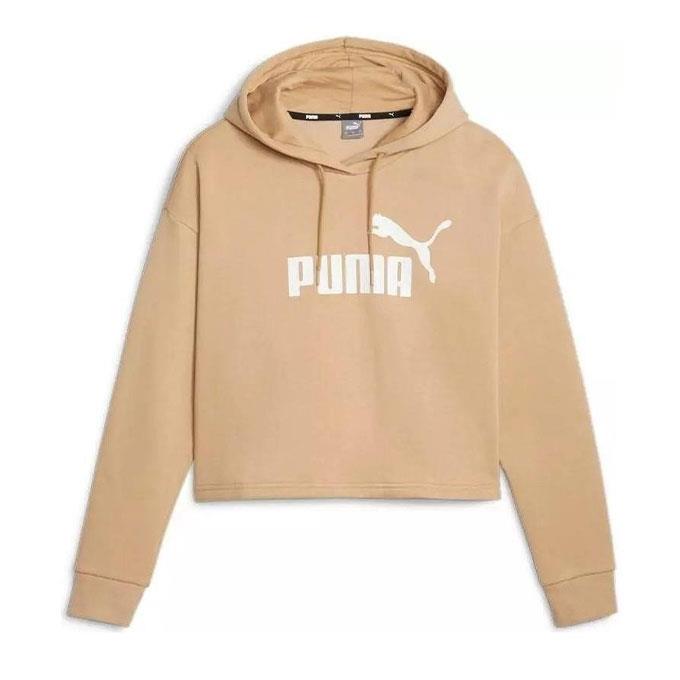 Puma Ess Logo Kadın Bej Sweatshirt