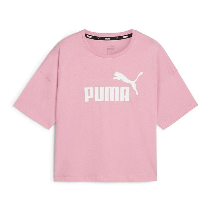 Puma Ess Logo Kadın Pembe T-Shirt