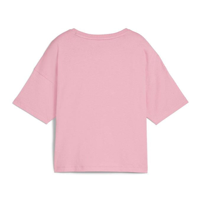 Puma Ess Logo Kadın Pembe T-Shirt