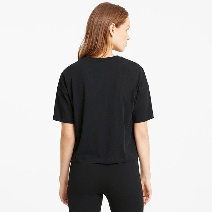 Puma Ess Logo Kadın Puma Black T-Shirt