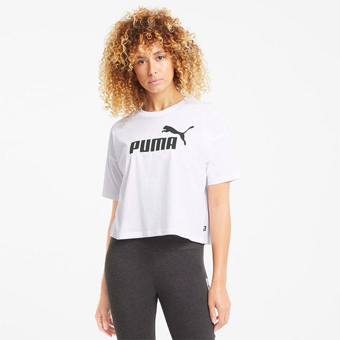 Puma Ess Logo Kadın Puma White T-Shirt