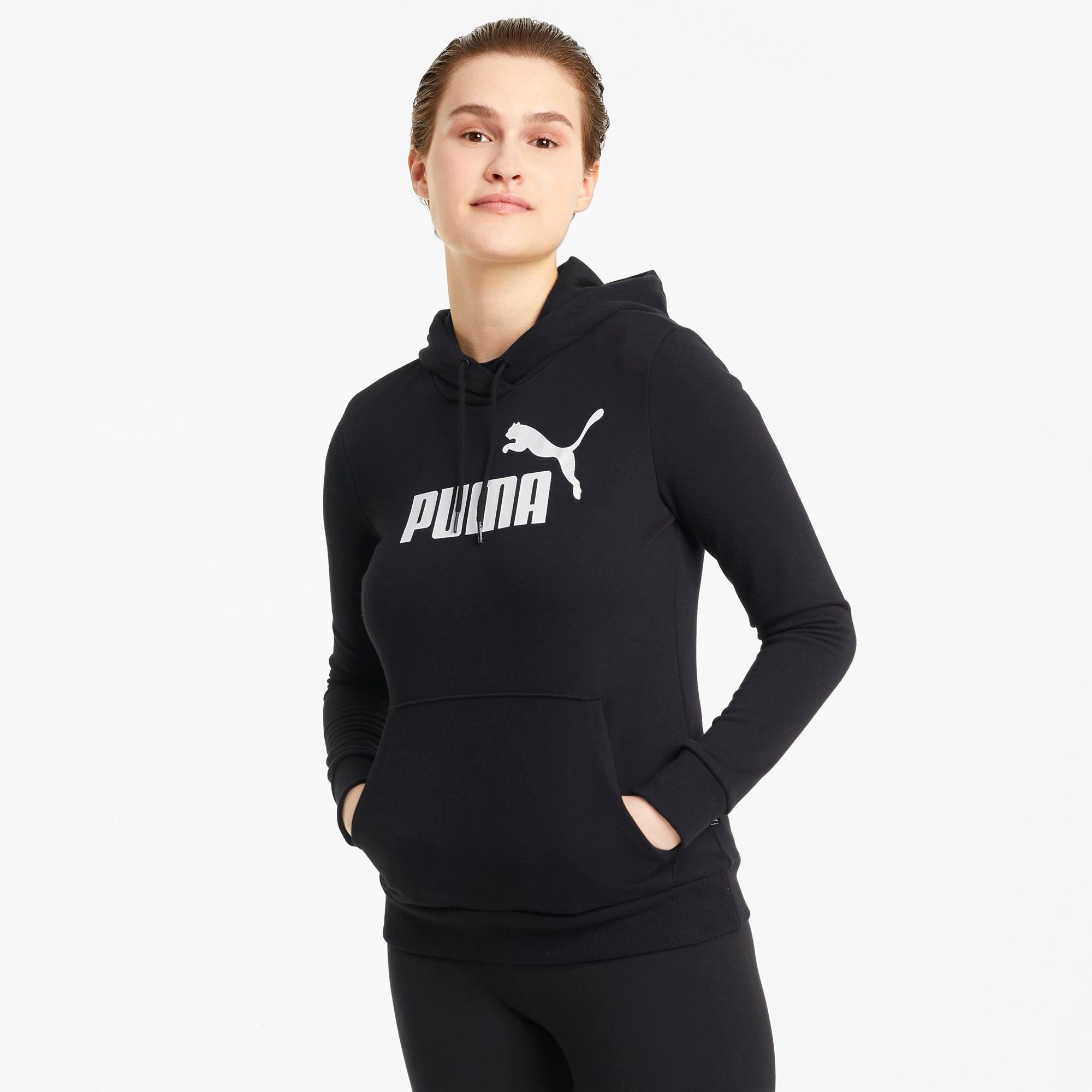 Puma Ess Logo Tr Kadın Puma Black Sweatshirt