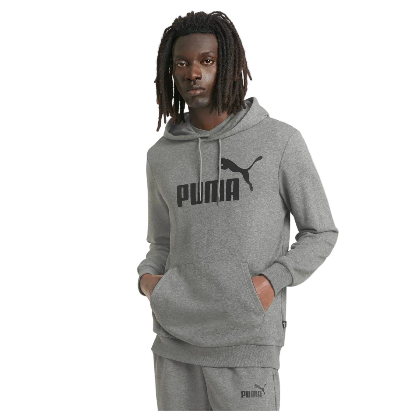 Puma Essentials Big Logo Erkek Sweatshirt - Gri