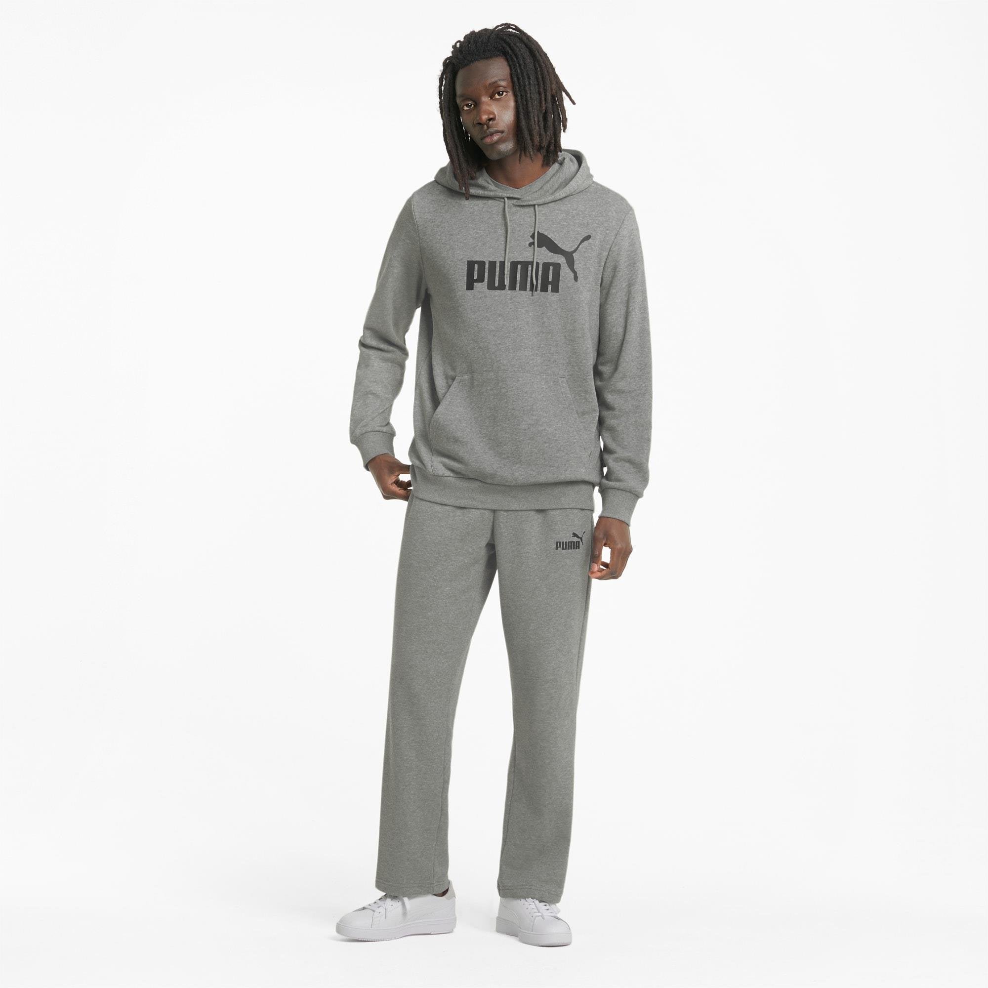 Puma Essentials Big Logo Erkek Sweatshirt - Gri