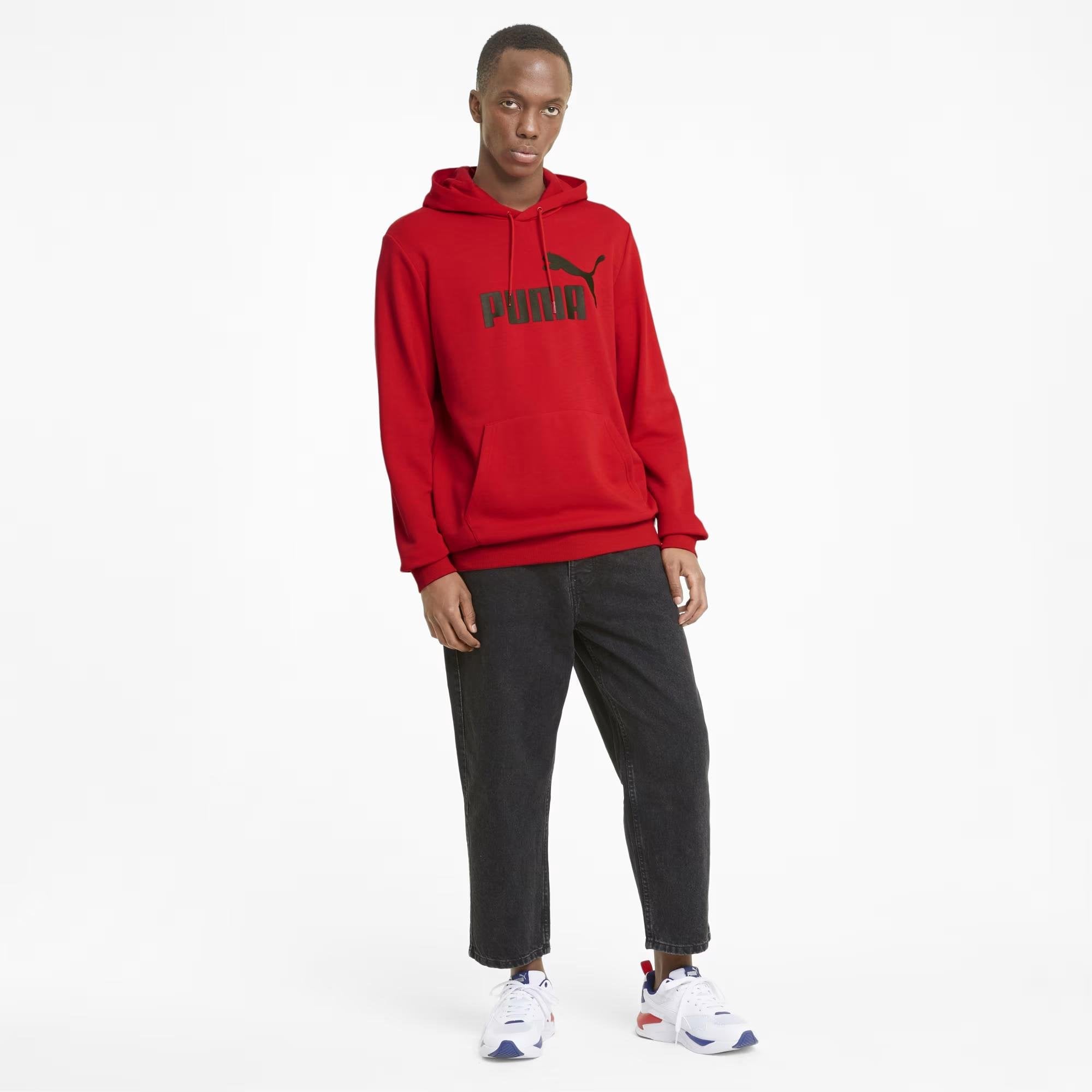 Puma Essentials Big Logo Erkek Sweatshirt - Kırmızı