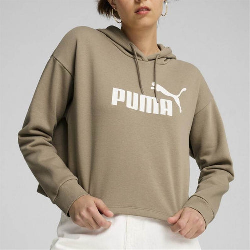 Puma Essentials Logo Kadın Sweatshirt - Bej