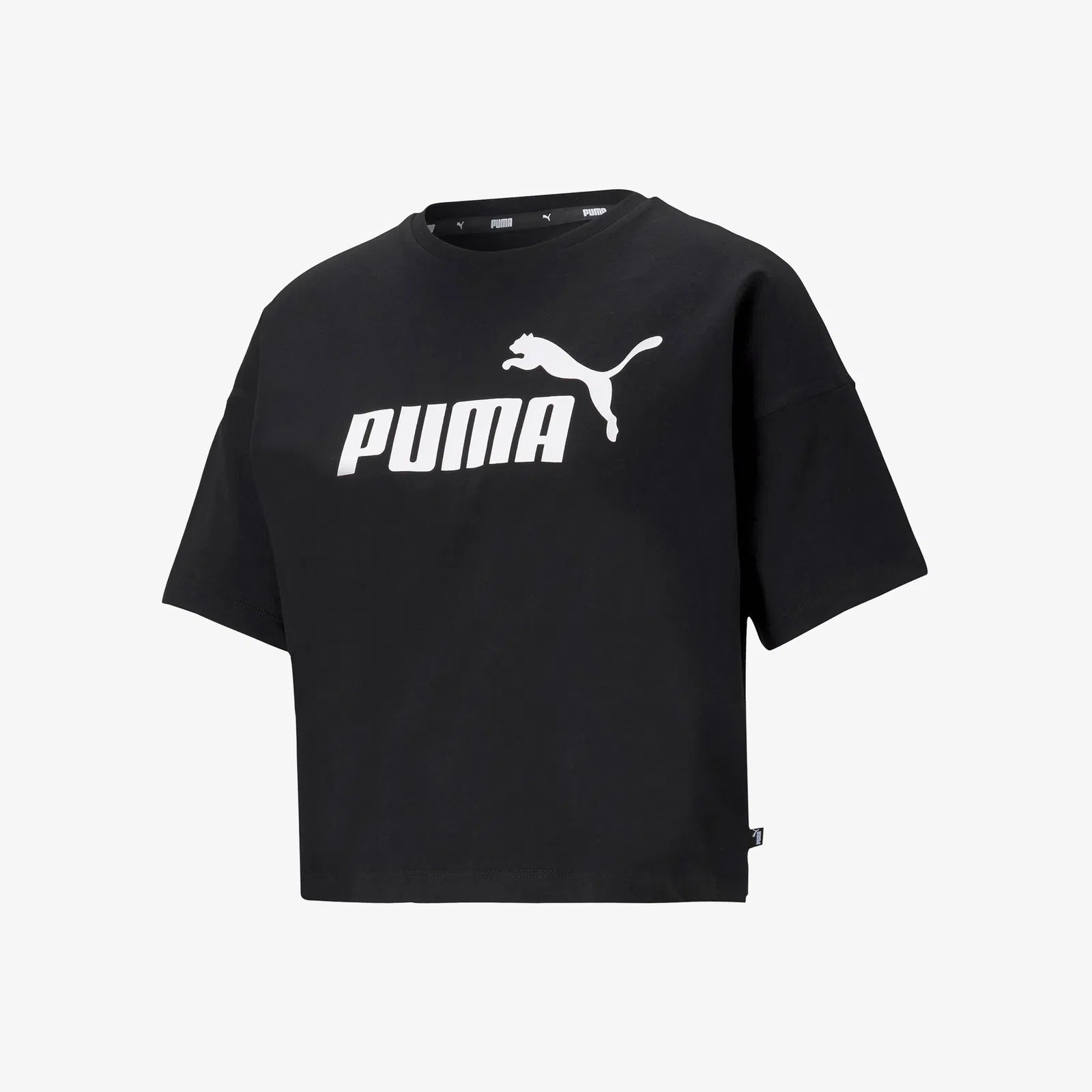 Puma Essentials Logo Kadın T-Shirt - Siyah