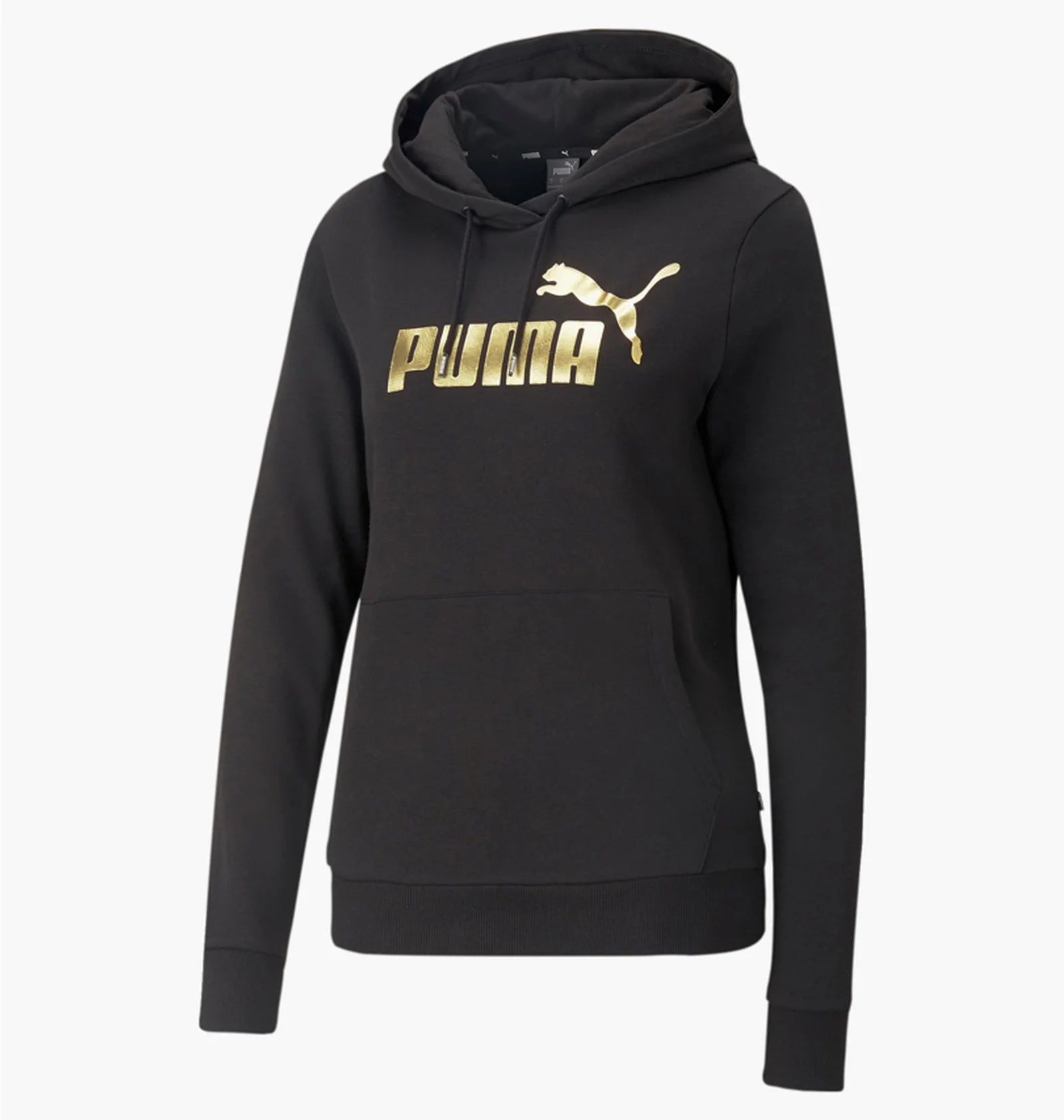 Puma Essentials Metallic Logo Kadın Sweatshirt - Siyah