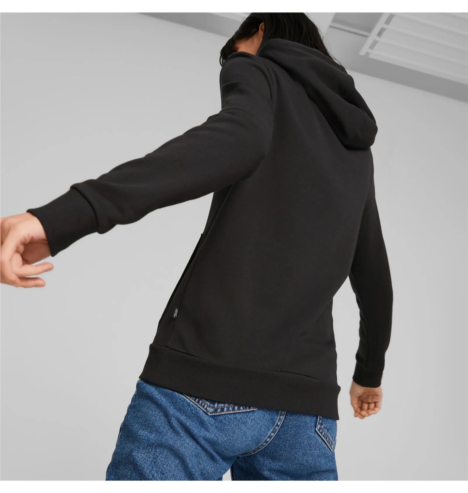Puma Essentials Metallic Logo Kadın Sweatshirt - Siyah