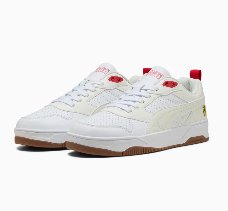 Puma Ferrari RBD Drive Low Erkek Sneaker - Beyaz-Kırmızı