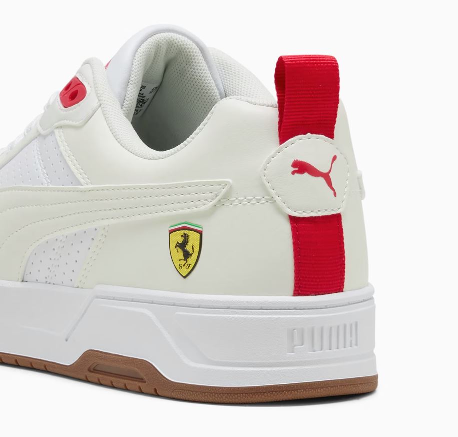 Puma Ferrari RBD Drive Low Erkek Sneaker - Beyaz-Kırmızı